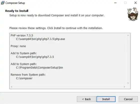 Install Composer on Windows