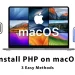 install php on macos